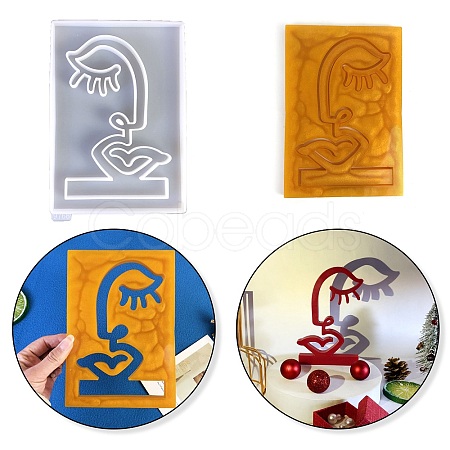 Abstract Art Human Face Display Decoration DIY Silicone Molds SIMO-C011-02-1