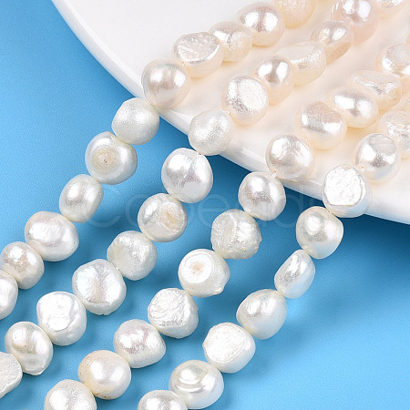 Natural Cultured Freshwater Pearl Beads Strands PEAR-N014-08E-1