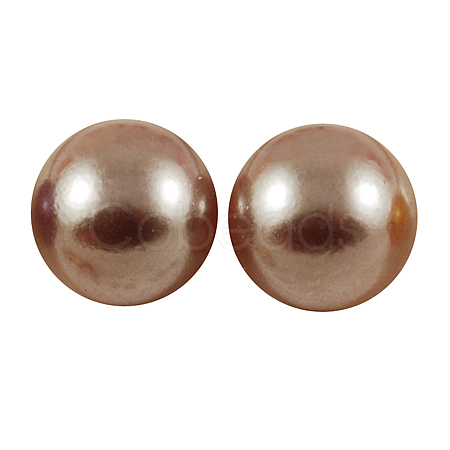 ABS Plastic Imitation Pearl Cabochons SACR-S738-6mm-Z49-1