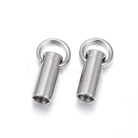 201 Stainless Steel Cord Ends STAS-E120-02-2.5mm-1