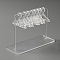 Acrylic Earring Display Stands, Coat Hanger Shape, Clear, Finished Product: 5.95x15x10.9cm, about 10pcs/set