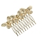 Butterfly Alloy Hair Combs, Hair Accessories for Women Girl, Golden, 84x52mm