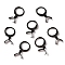 304 Stainless Steel Leverback Earring Finding, with Ice Pick Pinch Bails, Electrophoresis Black, 22mm, Pin: 0.65x0.8mm and 0.6mm