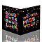 Rectangle Paper Farewell Greeting Card, Word Good Bye & Good Luck & We Will Miss You Card, Word, 350x275mm