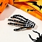 Plastic Alligator Hair Clips, Halloween Hairpin Scary Ghost Claw Skull, Black, 70x45x25mm