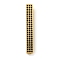 Brass Micro Pave Clear Cubic Zirconia Beads, Rectangle, Real 18K Gold Plated, 36.5x5x4mm, Hole: 1.5mm