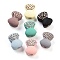 Opaque Resin European Beads, with Crystal Rhinestone, Large Hole Beads, Bowknot, Mixed Color, 13x17.5x8.5mm, Hole: 4mm