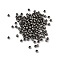 CCB Plastic Round Beads, Gunmetal, 3x2.5mm, Hole: 1.2mm