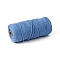 Cotton String Threads for Crafts Knitting Making, Steel Blue, 3mm, about 218.72 Yards(200m)/Roll