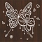 DIY Handcraft Material Diamond Painting Art Decoration Sets, Butterfly, 300x300mm