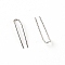 304 Stainless Steel U Shape Fishing Accessories, Stainless Steel Color, 12.5x2.5x0.6mm