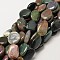 Natural Indian Agate Nuggets Beads Strands, 22~30x15~22x5~6mm, Hole: 1mm, about 10~13pcs/strand, 15.7 inch