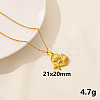 Stainless Steel Starfish Pendant Necklaces for Women MD4467-4-1