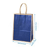 Biyun 16Pcs 4 Colors Rectangle Kraft Paper Carrier Bags CARB-BY0001-02-3