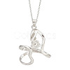 GOMAKERER 1Pc Rhodium Plated Rhodium Plated 925 Sterling Silver Pendant Bails FIND-GO0001-78-7