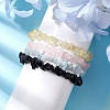 12 Constellation Natural Mixed Gemstone Chip Beaded Stretch Bracelets Sets for Women Men BJEW-JB10264-01-4