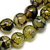 Natural Dragon Veins Agate Beads Strands G-Q948-81B-8mm-1