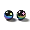 UV Plating Rainbow Iridescent Acrylic Beads PACR-D070-01C-2