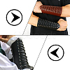 WADORN PU Leather Wide Elastic Corset Belts & Cuff Wristband Arm Guard AJEW-WR0002-04-5