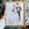 MAYJOYDIY US 1 Set Wedding Theme PET Hollow Out Drawing Painting Stencils DIY-MA0004-94-2