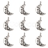 Tibetan Style Alloy Pendants X-TIBEP-S299-27AS-RS-1