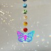 Glass Hanging Suncatcher Pendant Decoration DJEW-PW0008-01B-1