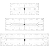 3Pcs 3 Style Acrylic Quilting Template DIY-WH0568-39-1