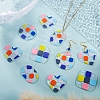 16Pcs 4 Style Transparent Acrylic Pendants KY-SZ0001-32-5