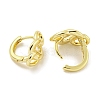 Chain-Shaped Brass Hoop Earrings EJEW-L211-009C-G-2