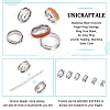 Unicraftale 30Pcs 6 Size 304 Stainless Steel Grooved Finger Ring Settings RJEW-UN0002-82P-5