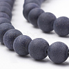 Synthetic Blue Goldstone Beads Strands G-T106-006A-2