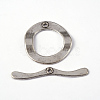 Tibetan Style Alloy Toggle Clasps X-LF10114Y-3