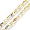 Electroplate Glass Beads Strands GLAA-Q101-03B-HP02-1