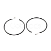 Tarnish Resistant Baking Paint 201 Stainless Steel Half Hoop Earrings EJEW-P185-A01-03-2