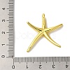 Rack Plating Star Brass Pendants KK-H487-17G-3