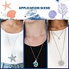 SUNNYCLUE DIY Ocean Theme Snap Necklace Making Kit DIY-SC0021-48-5