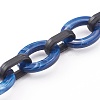 Imitation Gemstone Style & Opaque Spray Painted Acrylic Cable Chains AJEW-JB00910-05-2
