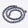 Non-magnetic Synthetic Hematite Beads Strands G-F396-16-6x8mm-2