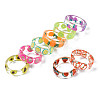 Transparent Resin Fruit Finger Ring for Women RJEW-T022-030-2