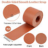 2M Flat Single Face Lychee Pattern Imitation Leather Band LC-WH0010-02C-04-2