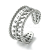 304 Stainless Steel Open Cuff Ring RJEW-L110-045P-1