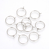 304 Stainless Steel Hoop Earrings X-STAS-R071-41-1