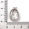 Brass Micro Pave Cubic Zirconia Pendants KK-U033-17P-3