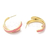 Rack Plating Brass Criss Cross Stud Earrings for Women EJEW-D059-02G-3