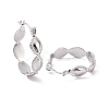 Non-Tarnish 304 Stainless Steel Oval Wrap Hoop Earrings for Women EJEW-G293-29P-2