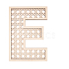 Hollow Wooden 3D Letter Wall Stickers HJEW-WH0043-57E-1
