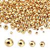 500Pcs 4 Styles Brass Round Spacer Beads KK-CJ0001-79-3