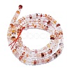 Natural Red Hematoid Quartz/Ferruginous Quartz Beads Strands G-K245-B07-01-2