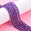 Natural Amethyst Beads Strands X-G-C073-6mm-3-4