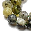 Natural Green Opal Beads Strands G-R494-A11-02-3